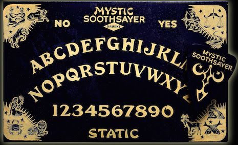 Mystic Soothsayer, Wm. F Drueke & Sons, Grand Rapids, Mich, c. 1940 Diy Halloween Spell Book, Halloween Spell Book, Pagan Crafts, Dangerous Minds, Lee Industries, Spirit Board, Father Time, Ouija Board, Art Collage Wall