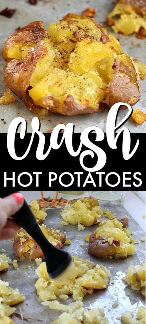 Crash Hot Potatoes Pioneer Woman, Crash Potatoes Pioneer Woman, Crashed Potatoes, Crash Potatoes, Potato Board, Crash Hot Potatoes, Persnickety Plates, Cabin Food, Vein Removal