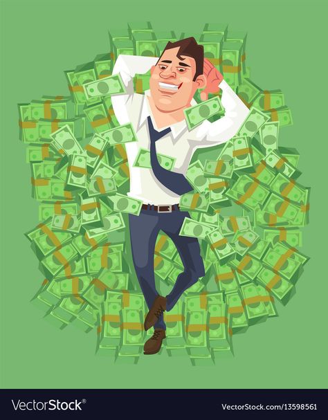 Pile Of Money Drawing, Money Animation, Money Vector, Hard Fits, Ads Creative Advertising Ideas, Advertising Ideas, Character Vector, Man Sitting, Motion Design Animation