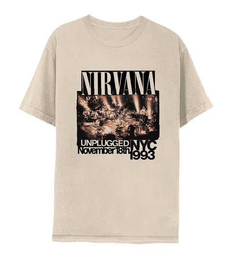 PRICES MAY VARY. Come as you are in Nirvana apparel! Iconic, comfortable styles inspired by the legendary grunge band that defined the '90s and became timeless music legends YEP, IT'S OFFICIAL! Our cool graphic t shirts are 100% authentic and officially licensed. These super comfy tees are designed and printed in the USA by American Classics, a leader in high-quality retro, vintage style apparel since 1994 HIGH QUALITY CLOTHES, COMFY & COOL 100% cotton soft short sleeve, crewneck, t shirt for me Nirvana Mtv, Nirvana Mtv Unplugged, Nirvana Unplugged, Mtv Unplugged, Grunge Band, Cool Graphic Tees, 90s Grunge, Nice Shorts, Short Sleeve T Shirt