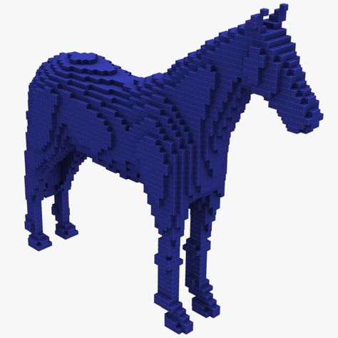 Minecraft Horse Statue, Statue Minecraft, Minecraft Horse, Voxel Art, Horse Statue, Easy Build, Minecraft Projects, Minecraft Designs, Pixel Art