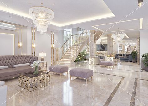 Villa's Reception design on Behance Luxury House Interior Design, التصميم الخارجي للمنزل, Living Room Design Inspiration, House Outside Design, Mansion Interior, Luxury Homes Interior, Elegant Living Room, Luxury Homes Dream Houses, Luxury House Designs