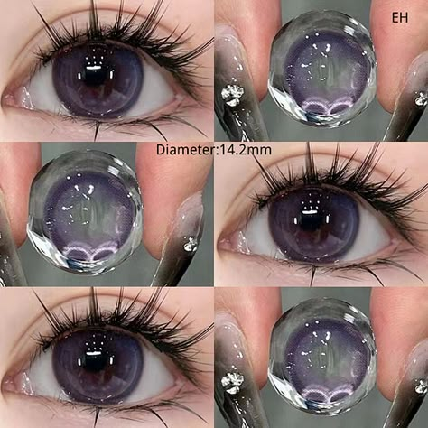 Shine Eyeshadow, Eye Color Palette, Cool Contacts, Eye Lens Colour, Best Colored Contacts, Cosmetic Contact Lenses, Eye Contact Lenses, Color Contacts, Eye Contacts