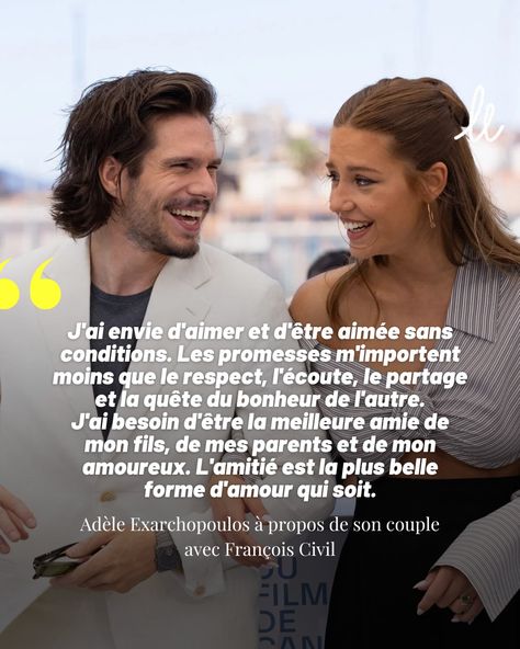 Ce duo brille à l'écran, comme dans la vraie vie ! ✨ Adèle Exarchopoulos et François Civil sont à l'affiche du nouveau film L’Amour ouf de Gilles Lellouche, dans lequel ils incarnent des "âmes sœurs maudites". Ce duo captive par leur complicité et c'est dans une interview avec Madame Figaro que le couple s'est confié et s'est échangé quelques petites déclarations d'amour. Bref, un couple à suivre, même à l'écran, et que l'on a hâte de découvrir dès le 16 octobre prochain ! Madame Figaro, Adele, Interview, Film, Quick Saves, Trier