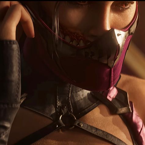 Cap by me give credit Mileena Mk1 Pfp, Mileena Mk1 Icon, Mileena Aesthetic, Mileena Wallpaper, Mileena Art, Mileena Pfp, Mk1 Mileena, Mk Mileena, Mileena Mk1