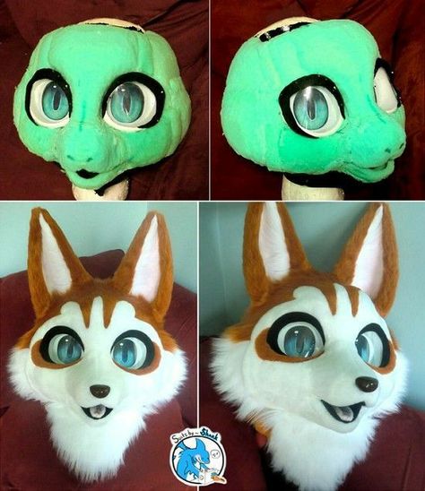 Fursuits For Sale, Fursuit Head Base, Kemono Fursuit, Fursuit Tutorial, Head Base, Fursuit Head, Animal Tails, Cosplay Tutorial, Cosplay Diy