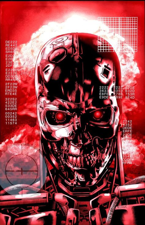 T-800 Terminator Skynet Terminator, Terminator Endoskeleton, T 800 Terminator, Terminator Salvation, Terminator 1984, Terminator Movies, The Terminator, Movie Poster Art, Robots Concept