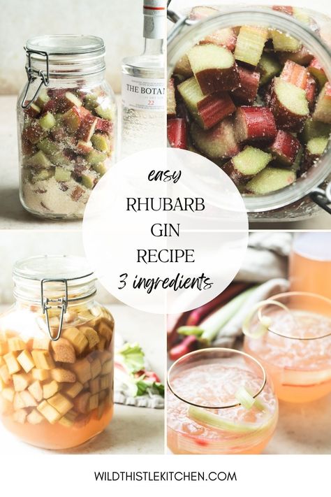 Rhubarb Gin Recipe, Rhubarb Galette, Gin Recipe, Rhubarb Chutney, Rhubarb And Ginger Gin, Rhubarb Gin, Lemon Bars Easy, Infused Gin, Gin Recipes