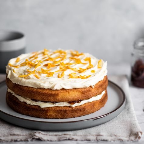 Layered Marmalade Cake Recipe | How to Make Layered Marmalade Cake | Baking Mad Orange Layer Cake, Marmalade Cake, Cake Recipes Uk, Sponge Recipe, Cake Baking, Cake Tins, Cake Ingredients, Marmalade, Layer Cake