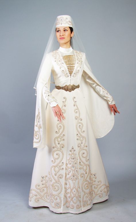 Caucasian Clothes, Georgian Dress, Folk Fashion, Dance Leotards, Bride Gowns, Folk Costume, Fantasy Fashion, Historical Clothing, Dance Outfits