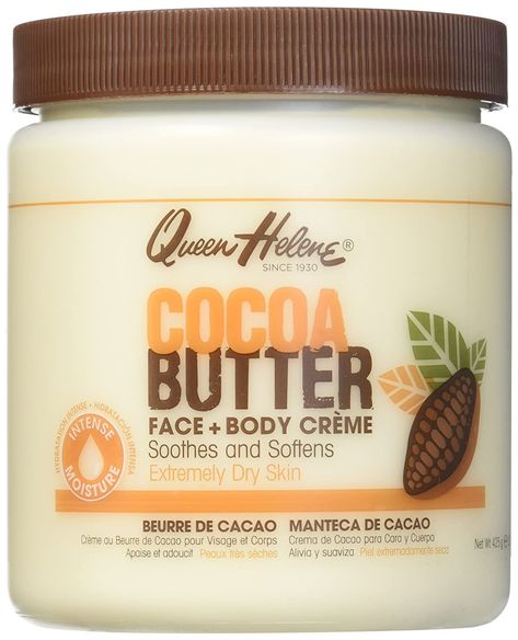 PRICES MAY VARY. A Blend of Natural Cocoa Butter and Pure Lanolin. Queen Helene, Face Creme, Butter Brands, Mini Hair Straightener, Pure Cocoa Butter, Extremely Dry Skin, Oil For Dry Skin, Nourishing Shampoo, Hair Cleanse