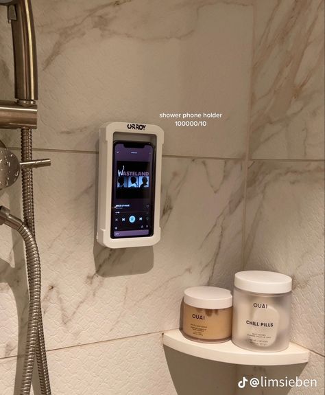 Phone Holder Aesthetic, Shower Phone Holder, Shower Aesthetic, Holder For Phone, First Apartment Decorating, Chill Pill, Christmas Wishlist, Phone Holder, Stocking Stuffers