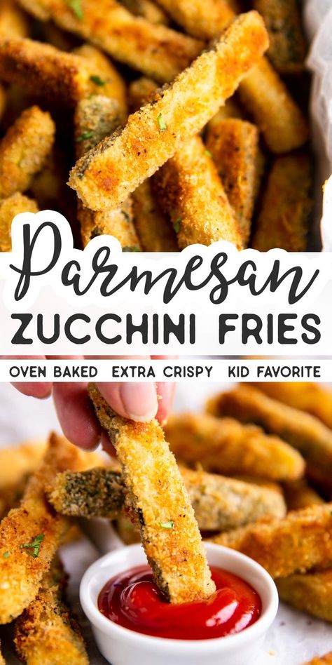 Baked Parmesan Zucchini, Zucchini Pommes, Baked Zucchini Fries, Parmesan Zucchini Fries, Crispy Garlic, Vegetable Side Dish, Weekly Meals, Parmesan Zucchini, Zucchini Fries