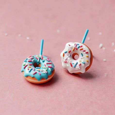 🍩✨ Cute & Amazing Donut Stud Earrings! ✨🍩 Add a sweet touch to your style with our adorable polymer clay donut stud earrings! Handmade with love, these cute accessories are perfect for donut lovers and anyone who loves a bit of fun in their fashion. 🍩💖 🌟 Features: Handmade with high-quality polymer clay Lightweight and comfortable for everyday wear Hypoallergenic posts, perfect for sensitive ears 🎨 Colors & Designs: Available in a variety of frosting colors and sprinkles Custom designs av... Polymer Clay Donut, Clay Donut, Frosting Colors, Kawaii Jewelry, Cute Accessories, Sensitive Ears, Polymer Clay Earrings, Earrings Handmade, Donuts