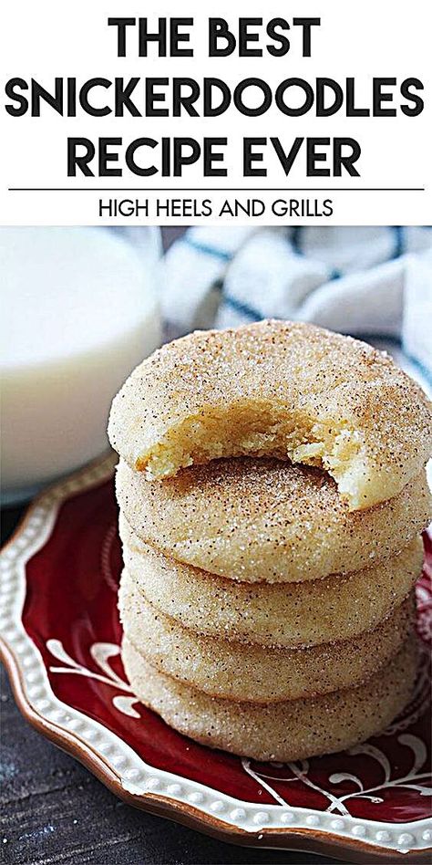 This really is the best Snickerdoodles recipe I have ever tried. They always turn out thick, chewy, and soft. No other recipe compares! Best Snickerdoodles - Soft, buttery, chewy, and thick cookies, making them the Best Snickerdoodles Recipe ever! #foodblog #recipehalloween #foodguide #foodiesofinstagram #foodiegram #fooddiaries #recipesfresh #foodwaste #recipesofindia #foodie #recipeedafata #foodmarket #foodietribe #foodspring #foodblogeats Best Snickerdoodles, Thick Cookies, Snickerdoodles Recipe, Cookies Making, Snickerdoodle Recipe, Boston Cream Pie, Think Food, Deilig Mat, Easy Cookie Recipes