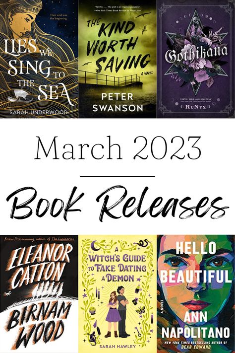 Exciting New Books Coming Out In March, 2023 | Book Blog New Release Books 2023, 2023 Book Releases, 2023 Books, March Book, March 7th, February 6th, March 2023, Book Worm, Book Release