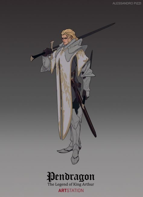 King Arthur Characters, The Legend Of King Arthur, Armor Inspiration, Modern Myth, Animation Characters, Dnd Ideas, King Design, Male Character, Original Characters