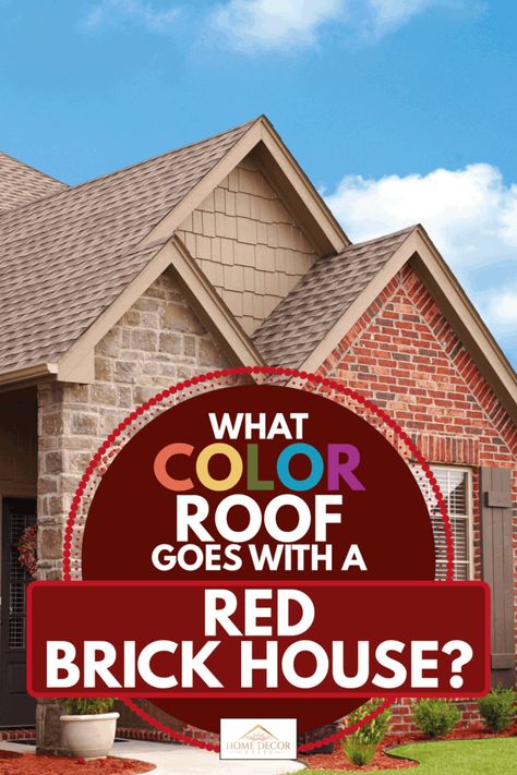 What Color Roof Goes With A Red Brick House? - Home Decor Bliss Windows For Red Brick House, Roof Colors With Red Brick, Best Shingle Colors For Red Brick, Shingles For Red Brick House, Red Brick With Cedar Accents, Roof Colours With Brick, Best Roof Color For Red Brick House, Red Brick Roof Colors, Red Brick Brown Roof Exterior Houses