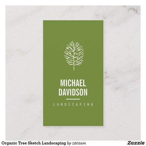 Organic Tree Sketch Landscaping Business Card Lawn Care Logo, Sketch Landscape, Tree Branch Tattoo, Tree Drawing Simple, Lawn Care Business Cards, Landscaping Business Cards, Tree Sketch, Lawn Care Business, Abstract Tree Painting