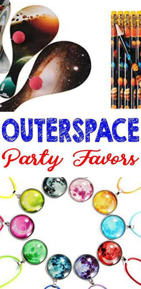 Outer Space Party Favors, Space Favors, Space Party Favors, Camp Cabin, Party Favor Ideas, Astronaut Party, Space Theme Party, Outer Space Party, Space Birthday Party