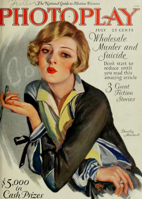 Dorothy Mackaill, Photoplay Magazine, Jessie Willcox Smith, Pulp Covers, Advertising Posters, Postal Vintage, Fiction Stories, Movie Magazine, Silent Movie