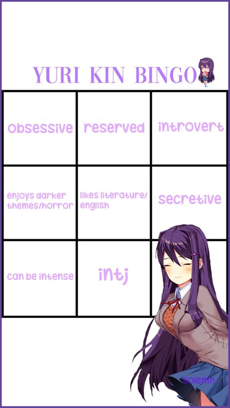 yah #yuri #ddlc #kin #bingo #storygame #kinniebingo Yuri Kinnie Bingo Ddlc, Ddlc Kinnie Bingo, Yuri Kinnie Bingo, Yuri Kinnie, Kin Bingo, Bingo Challenge, Yuri Ddlc, Kinnie Bingo, Story Games