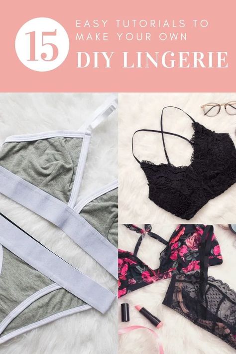 How to make DIY Lingerie. These easy ideas tutorials include seductive babydoll dresses from old clothes and brand new sewing patterns as well as no sew options. Busy Calendar, Diy Clothes Storage, Fashion Design Inspiration, Lingerie Design, Babydoll Dresses, Diy Bra, Diy Clothes Refashion, Upcycle Clothes Diy, Sewing Lingerie