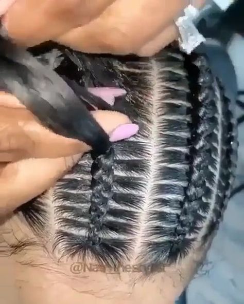 Cornrows Natural Hair, African Hair Braiding Styles, Braided Cornrow Hairstyles, Twist Braid Hairstyles, Hair Braid Videos, Hairstyles Volleyball, Hair Twist Styles, Cool Braid Hairstyles, Girls Hairstyles Braids