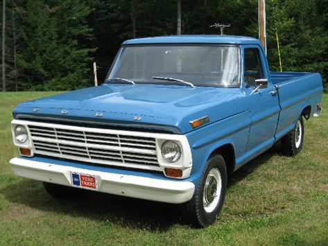 1969 Ford F-100 Base - Old Car Shopper Bumpside Ford, Blue Motivation, 1969 Ford F100, Old Ford Truck, Older Cars, Mid Size Car, Pickup Car, Cutlass Supreme, Cap Art