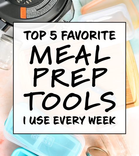 There are so many kitchen gadgets and appliances out there - but which ones will actually be useful in your kitchen? Here are my Top 5 Favorite Meal Prep Tools I Actually Use Every Week! #mealprep #mealpreptools Emergency Preparedness Food Storage, Portable Oven, Emergency Preparedness Food, Chefs Plate, Best Meal Prep, Freezer Meal Prep, Breakfast Meal, Salad In A Jar, Prep Recipes