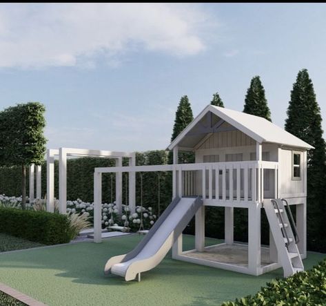 Kids Garden Play Area, Small Playground, Backyard Sandbox, Mums Homecoming Senior, Senior Crown Ideas, Kids Cubby Houses, Kids Backyard Playground, Senior Crown, Crown Ideas