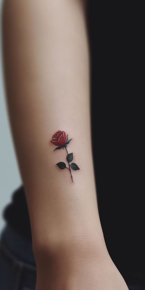 Rose Hand Tattoos, Tattoos Delicate, Rose Tat, Tattoos For Women Small Meaningful, Unique Tattoos For Women, Hand Placement, Rose Hand Tattoo, Ear Tattoo Ideas, Rose Tattoos For Women