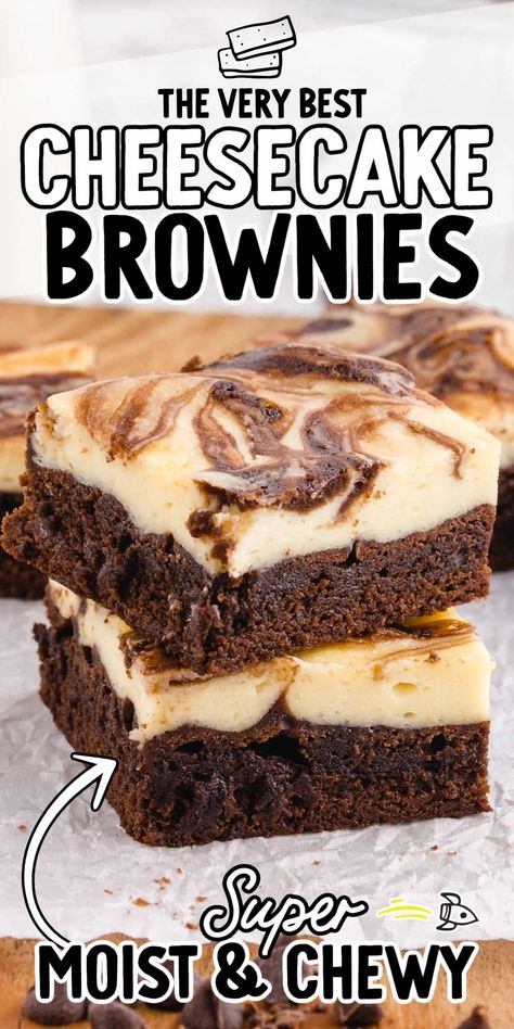 Topped Brownies, Cheesecake Swirl Brownies, Cheesecake Brownies Recipe, Cheese Brownies, Cheesecake Brownie, Brownies Recipe Homemade, Cream Cheese Brownies, Brownie Cheesecake, Amazing Meals