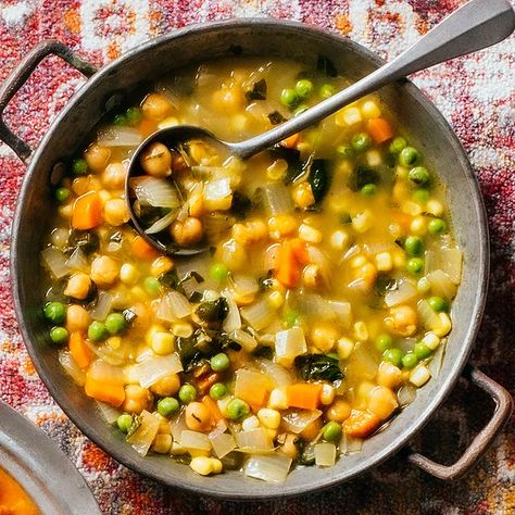 Afghan Vegetable & Chickpea Soup (Tarkari) Recipe | EatingWell Vegetarian Food Recipes, Winter Soup Recipe, Chickpea Soup, Barley Soup, Vegan Soup Recipes, Eastern Cuisine, Winter Soups, Vegetarian Soup, Cabbage Soup