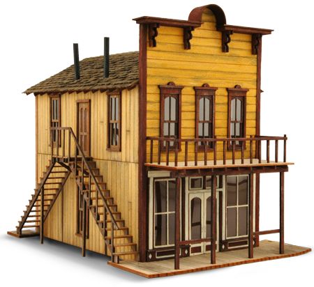 Don's Dry Goods | Products | Wild West Scale Model Builders Western Diorama, Model Scenery, Old Western Towns, Old West Town, Ho Scale Buildings, Western Saloon, Garden Railroad, Coop Ideas, Town Building