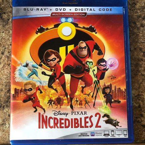 Brand New Incredibles 2 Blu-Ray Dvd Does Not Include Regular Dvd Or Digital Code. Only Blu-Ray Incredibles 2, Blue’s Clues, Blue Ray, Dvd Movies, Family Movies, Dvd Blu Ray, Cocktail Rings, Blu Ray, Accent Chairs