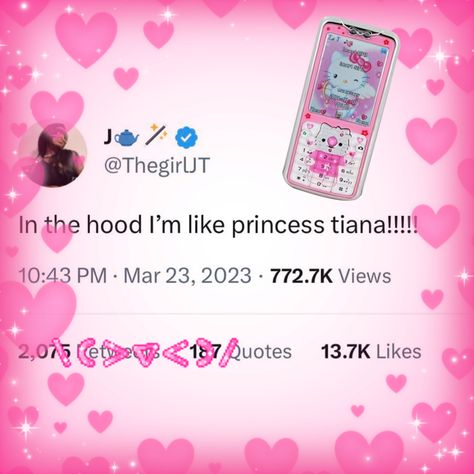 Baddie Princess Aesthetic, Hood Princess Aesthetic, Baddie Princess, Girly Tweets Pink, Pink Princess Phone, Hood Princess, Princess Lifestyle, Princess Quotes, Wallpaper Themes