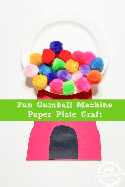 Gumball Craft, Kids Science Fair Projects, Gumball Machine Craft, Educational Websites For Kids, Polar Bear Craft, Craft Preschool, Paper Plate Craft, Rose Crafts, Edible Crafts