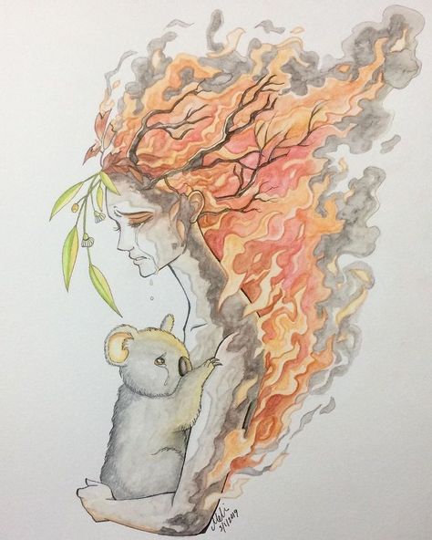 Wow! 😥 - Democratic Underground Australian Bushfires, Ochrana Prírody, Wallpaper Australia, Earth Drawings, Gcse Art, 자수 디자인, Fete Anime, Environmental Art, A Drawing