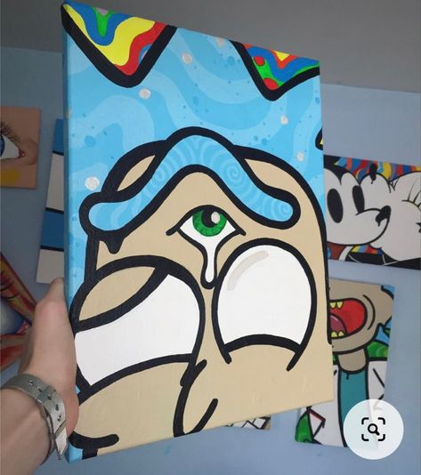 Trippy Rick And Morty Painting Ideas, Trippy Painting Ideas On Canvas, Trippy Paintings, Lisbeth Zwerger, Wayne Thiebaud, Trippy Painting, Posca Art, Hippie Painting, Simple Canvas Paintings