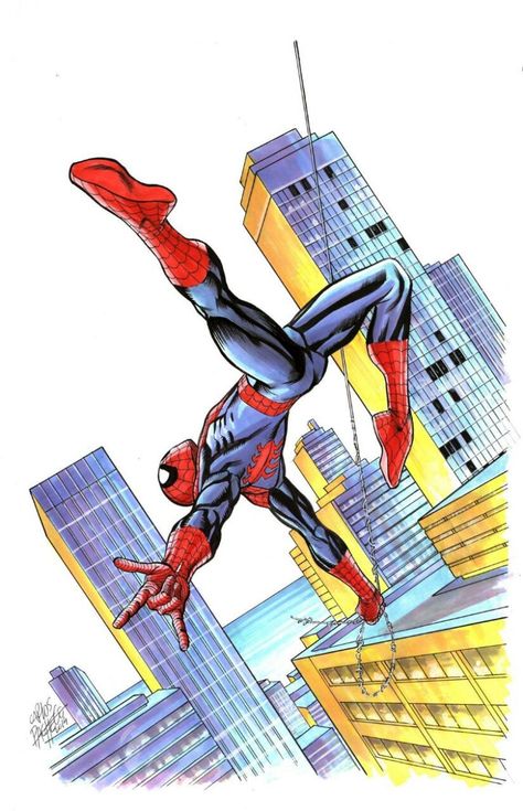 Spiderman Art Sketch, Spiderman Artwork, Marvel Spiderman Art, Ultimate Spiderman, Marvel Comic Universe, Amazing Spider Man, Spiderman Comic, American Comics, Spiderman Art