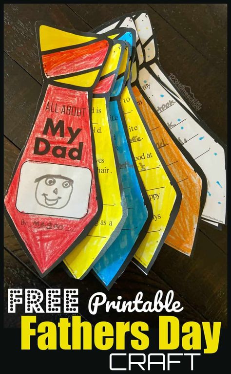 Fathers Day Craft, Kids Fathers Day Crafts, Father's Day Craft, Easy Fathers Day Craft, Fathers Day Coloring Page, Fathers Day Art, Father's Day Activities, Homemade Fathers Day Gifts, Free Printable Crafts