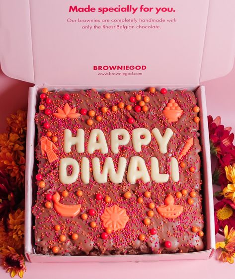 Diwali has never looked so delicious! Our delicious brownies are the perfect treat for you and your family to share this year! Peanut Butter Oreo Cheesecake, Diwali Treats, Brownie Slab, Diwali Gift Ideas, Peanut Butter Oreo, Nutella Brownies, Nutella Spread, Delicious Brownies, Chocolate Nutella