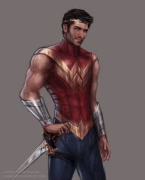 Male Wonder Woman, Wonder Man Costume, Riding Dress, Superhero Ideas, Superman Love, Dc Trinity, Gender Bend, Draw Comics, Wonder Man