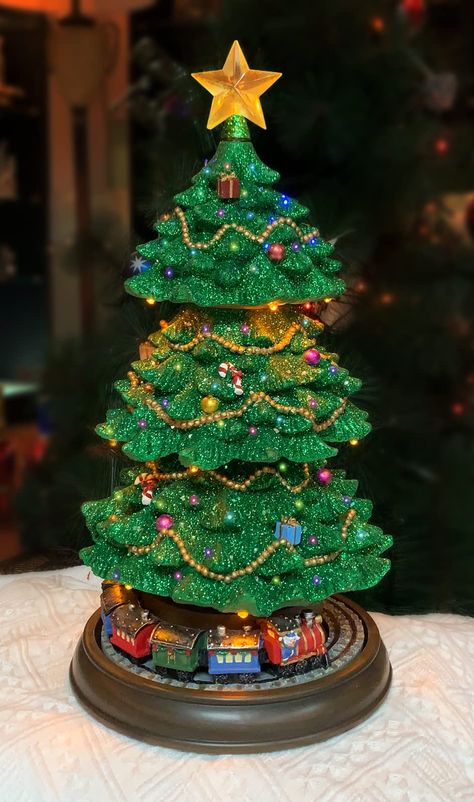 Rotating Christmas Tree, Christmas Tree Train, Classic Christmas Songs, Christmas Village Sets, Carol Of The Bells, Music Power, Christmas Tabletop Decor, Moments In Time, Christmas Tabletop