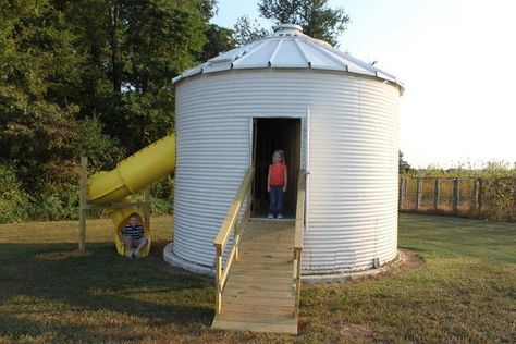 Roberts Family Farm - Guston, KY Grain Bin Playhouse, Silo Playhouse, Kids Outdoor Spaces, Farm Fest, Outdoor Playhouses, Tailgate Ideas, Anna Sophia, Pet Goat, Fall Farm