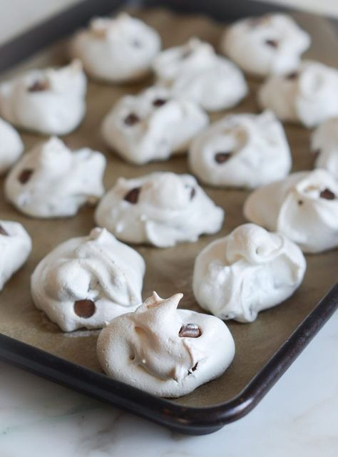 Keto Passover Dessert, Forgotten Cookies Recipe, Chocolate Chip Meringue Cookies, Passover Recipes Dessert, Forgotten Cookies, Meringue Cookie, Meringue Cookie Recipe, Passover Desserts, Once Upon A Chef