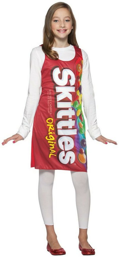 Skittles daughter Skittle Costume, Candy Halloween Costumes, Homemade Mermaid Costumes, Halloween Kids Costumes Girls, Teen Halloween, Halloween Costumes For Teens Girls, Halloween Costumes For 3, Diy Kostüm, Black Halloween Dress