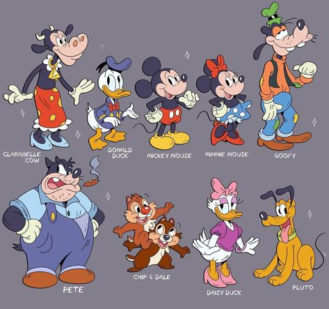 Animals Disney, Adam Reed, Classic Disney Characters, Disney Cartoon Characters, Mickey Mouse Art, Disney Things, Mickey Mouse Cartoon, Classic Cartoon Characters, Walt Disney Animation Studios