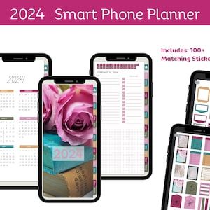 2024 Phone Planner, Digital Planner for Iphone, Android Phone Planner, Goodnotes Planner, Daily Hyperlinked Planner, Pocket Planner 2024 - Etsy Canada Planner Setup Ideas, Phone Planner, Planner Writing, Digital Phone, Planner Setup, Declutter Your Mind, Creative Planner, Cell Phone Screen, Goodnotes Planner